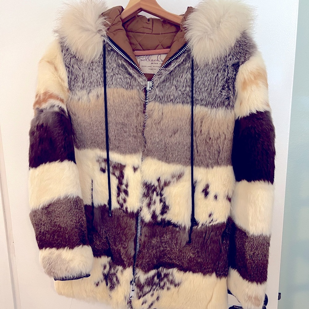 Vintage Rabbit Fur Coat